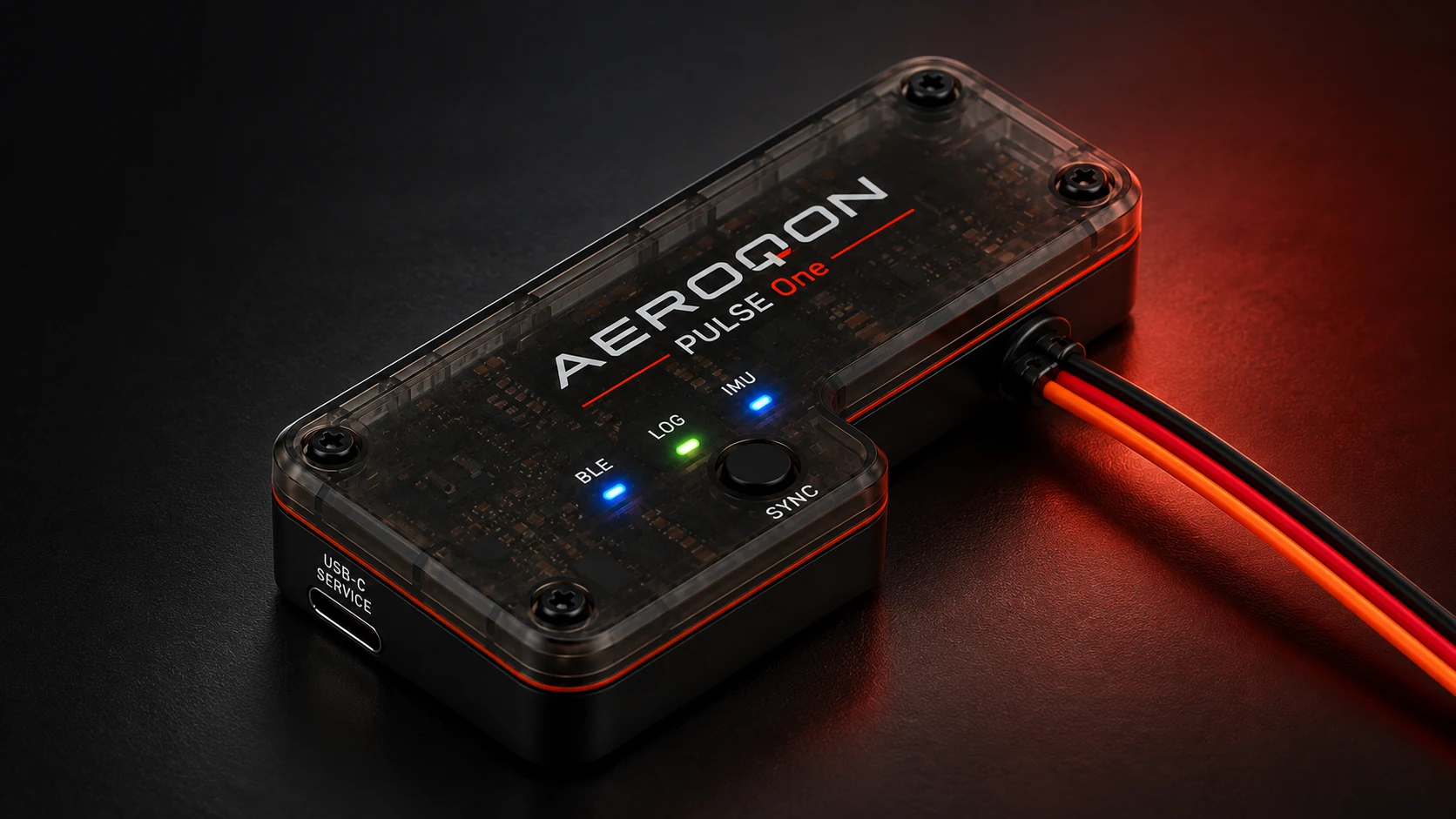 Pulse One product concept showing its translucent enclosure and status lights